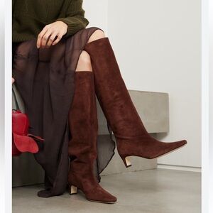 STAUD Wally Suede Knee High Boots